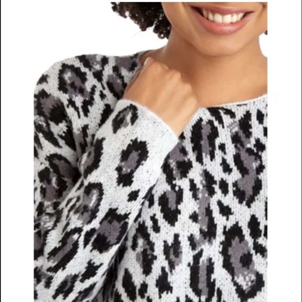 NWT Workshop Camouflage High Low Sweater Size XS - Picture 3 of 8